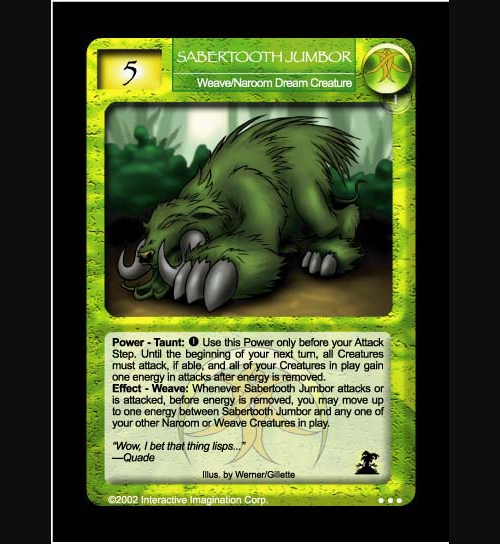 Sabertooth Jumbor - Weave - Foil